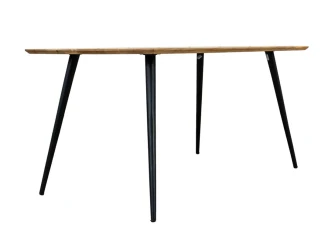 meble nowoczesne stół z drewna mango na metalowych nogach 150x90