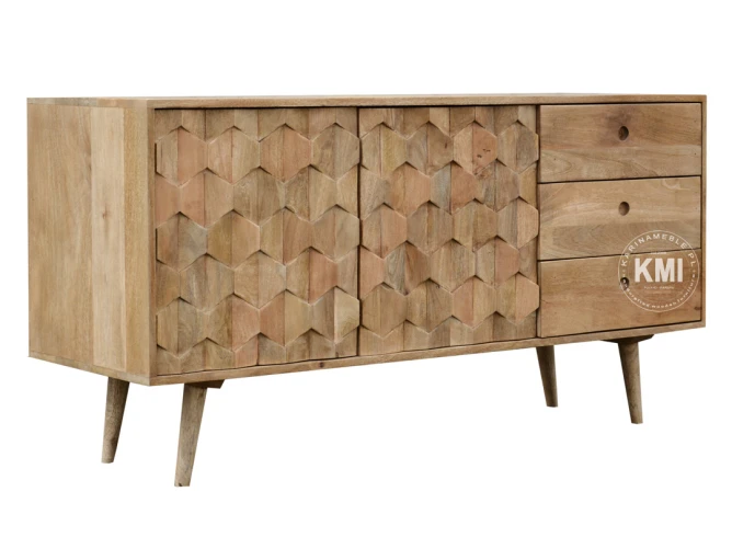 meble retro | komoda z drewna mango Honeycomb