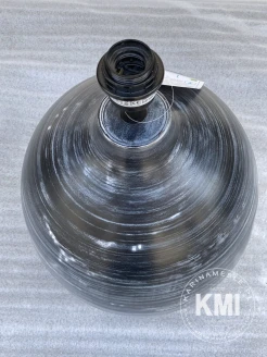 Postarzana lampa stołowa – widok z góry