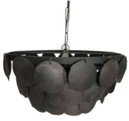 metalowa lampa loftowa postarzana