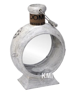 metalowy loftowy lampion Paris white większy