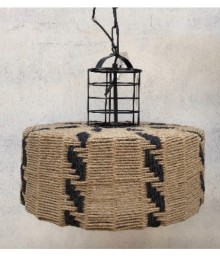 wisząca jutowa w stylu boho
