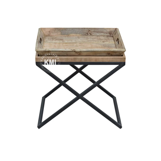 meble do salonu stolik pomocnik pod lampę vintage Tray Table