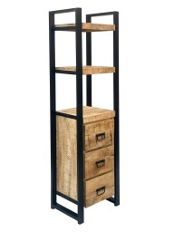 Loftowa Biblioteczka z Szufladami Just For Me | Meble Industrialne