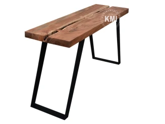 Konsola Loftowa Organic Natural Akacja 148 cm - Meble Loftowe