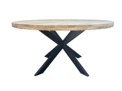 okrągły stół Axel 150 cm w stylu loft natural mango