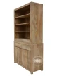 meble biurowe loftowe duży regał biblioteczka Mango 120 cm lite drewno