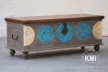 meble kolonialne boho skrzynia kufer rzeźbiona kolorowa