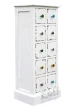 meble orientalne | biała komoda szufladnik Hanika LD-4823