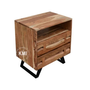 Szafka Loftowa Organic z Drewna Akacji 58 cm - Meble Loftowe