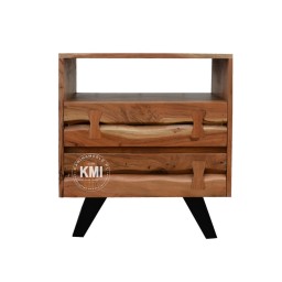 loftowa szafka Organic natural drewno metal
