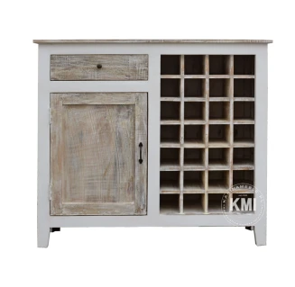 Komoda Hampton Island vintage z barkiem na wino