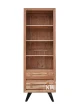 drewniana biblioteczka organic front meble z drewna akacji 2 szuflady