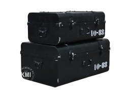 loftowa metalowa walizka czarna U.S. ARMY komplet 2 szt