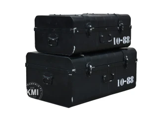 loftowa metalowa walizka czarna U.S. ARMY komplet 2 szt