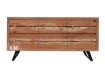 stylowy mebel industrialny komoda Organic z litego drewna w kolorze naturalnym wyposażona w 6 pojemnych szuflad