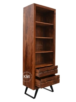 Biblioteczka loftowa Organic widok z boku