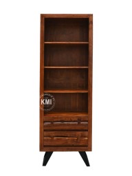 Industrialna Biblioteczka Organic – Meble Loftowe z Litego Drewna