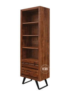 Regał Organic w aranżacji salonu w stylu loftowym