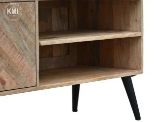 meble z indii drewniana szafka rtv RIVERSIDE 130 cm