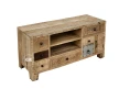 meble loftowe drewniana szafka rtv CHAKRA naturalny odcień 120 cm