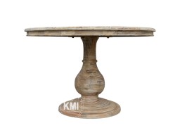 Stół okrągły HAMPTON ISLAND 122 cm – stylowy z drewna mango