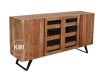komoda industrialna organic na wino meble drewniane czarne metalowe nogi