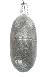 lampa orientalna marokańska owalna srebrna