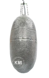 lampa orientalna marokańska owalna srebrna
