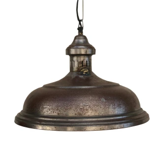 Lampa industrialna metalowa z efektem rdzy – loftowy styl vintage