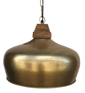 Metalowa lampa industrialna nad stół – mosiężny kolor Brass