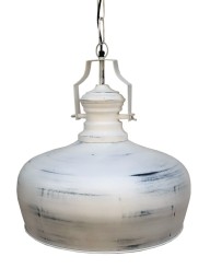 Lampa Loftowa Biała – Industrialna Lampa Metalowa Wisząca