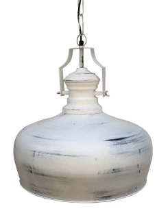 Lampa Loftowa Biała – Industrialna Lampa Metalowa Wisząca