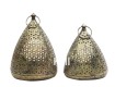 złoty lampion orientalny indyjski marokański - komplet 2 sz