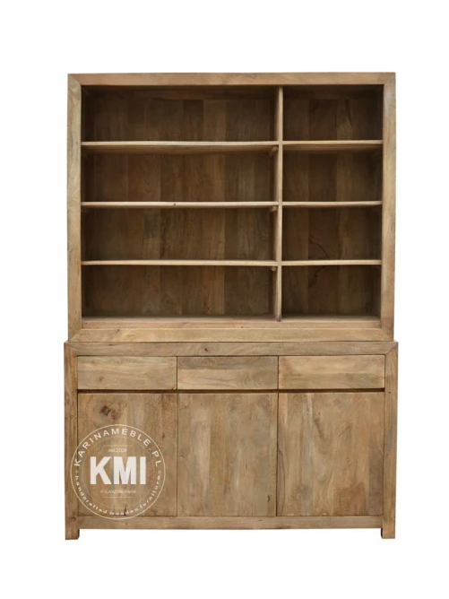 meble loftowe duży regał biblioteczka Mango 150 cm lite drewno