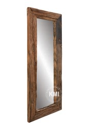 meble loftowe lustro w ramie ze starego drewna 50x120