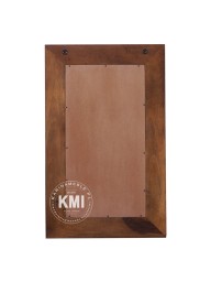 Niebieskie lustro indyjskie postarzone 75×120 cm – meble drewniane
