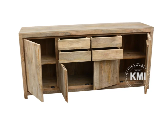 mebli z litego drewna komoda z drewna mango 180 cm