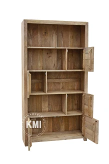 meble indyjskie biblioteczka z szafkami drewno mango
