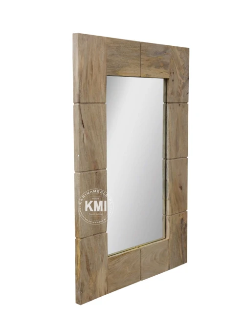 lustro w drewnianej ramie 60x90 - meble z drewna mango