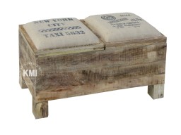 meble industrialne loftowa ławka ze schowkiem