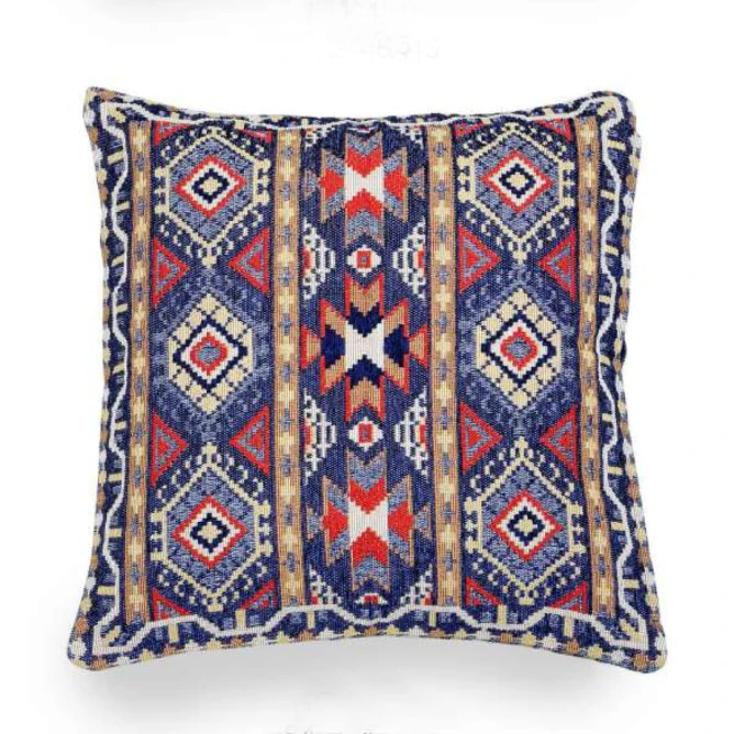 etniczna poduszka w stylu BOHO bawełniana
