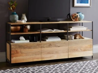 Komoda industrialna Harvey z drewna mango 170 cm | meble loftowe