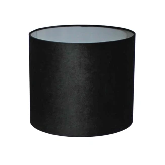 Abażur bawełniany czarny uniwersalny – 33 cm do lampy