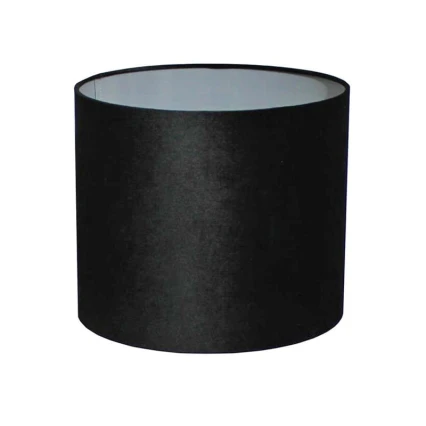 Abażur bawełniany czarny uniwersalny – 33 cm do lampy