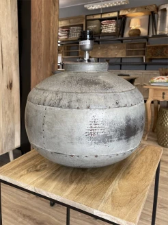 lampa loftowa metalowa ocynkowana postarzana