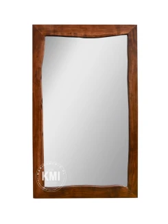 Lustro loftowe Organic – rám z drewna, naturalne meble drewniane