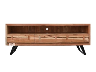 Szafka RTV Organic – Meble Drewniane w Stylu Loftowym