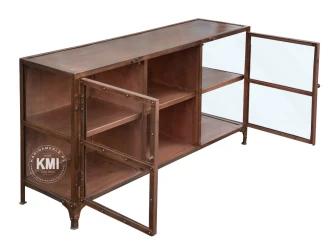designerska metalowa szafka rtv w stylu loft Copper