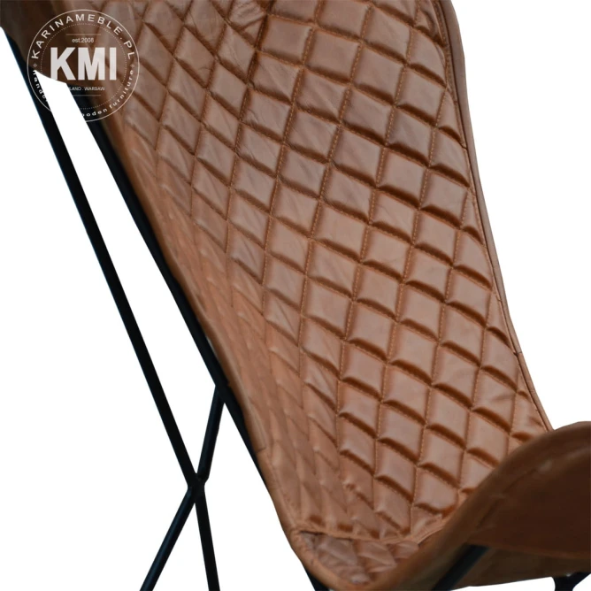 meble designerskie industrialny fotel Butterfly CHECKED
